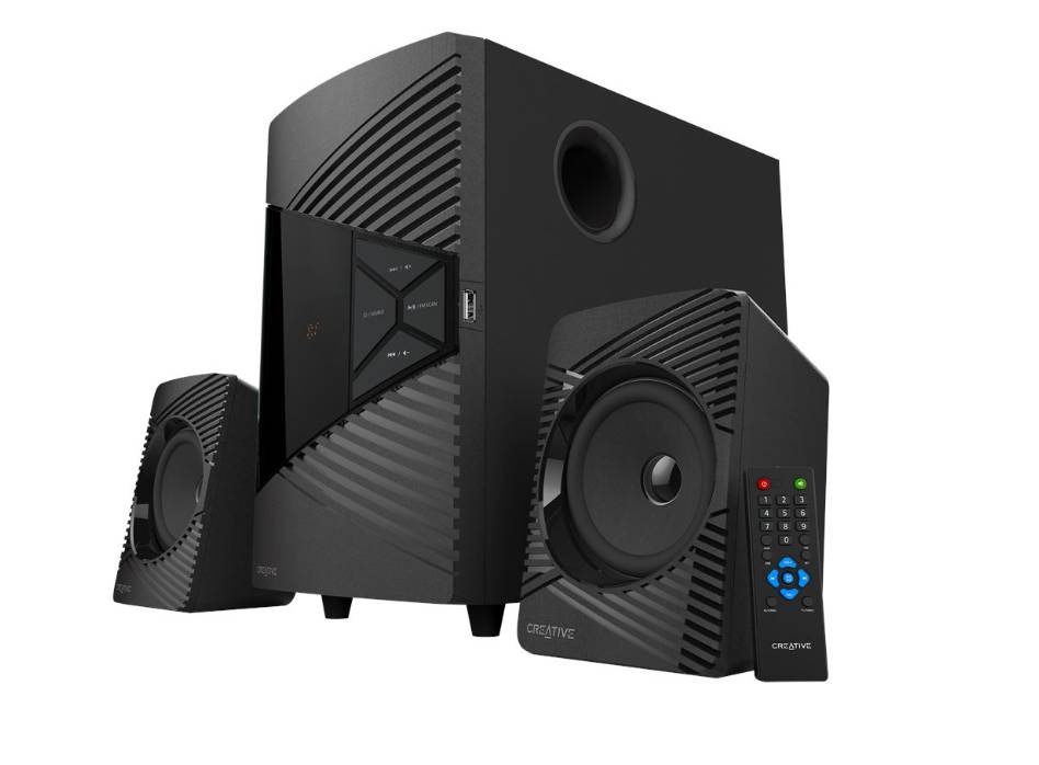 Equipo de Sonido CREATIVE LABS CLE-R E-X BK con 5.1 Canales, 100W de Potencia y Conectividad Bluetooth