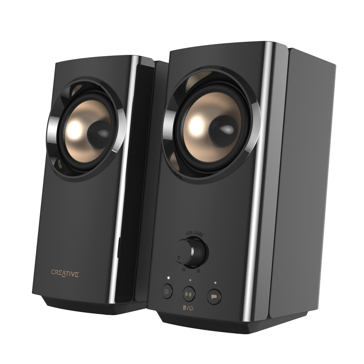 Creative Labs Bocinas T60 E/UK BK, 2.0 Canales, 30W RMS, Conexión Auxiliar