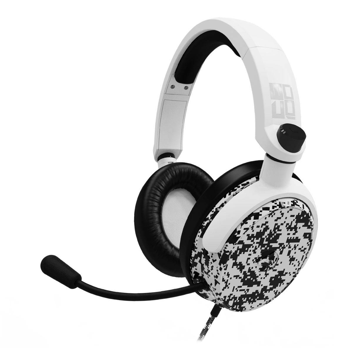 Headset 4Gamers C6-100CAMO-WHT-4G con Micrófono Desmontable, Cancelación de Ruido, Conector Jack 3.5mm