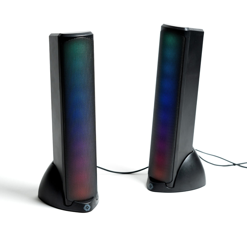 Perfect Choice BOCINAS GAMER RGB BLUETOOTH 3.5MM -AURA V-930280 - Accesorios Gaming