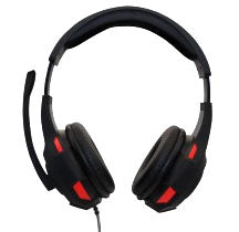 Diadema Gaming Naceb Technology NA-0304R Alámbrica Negro y Rojo