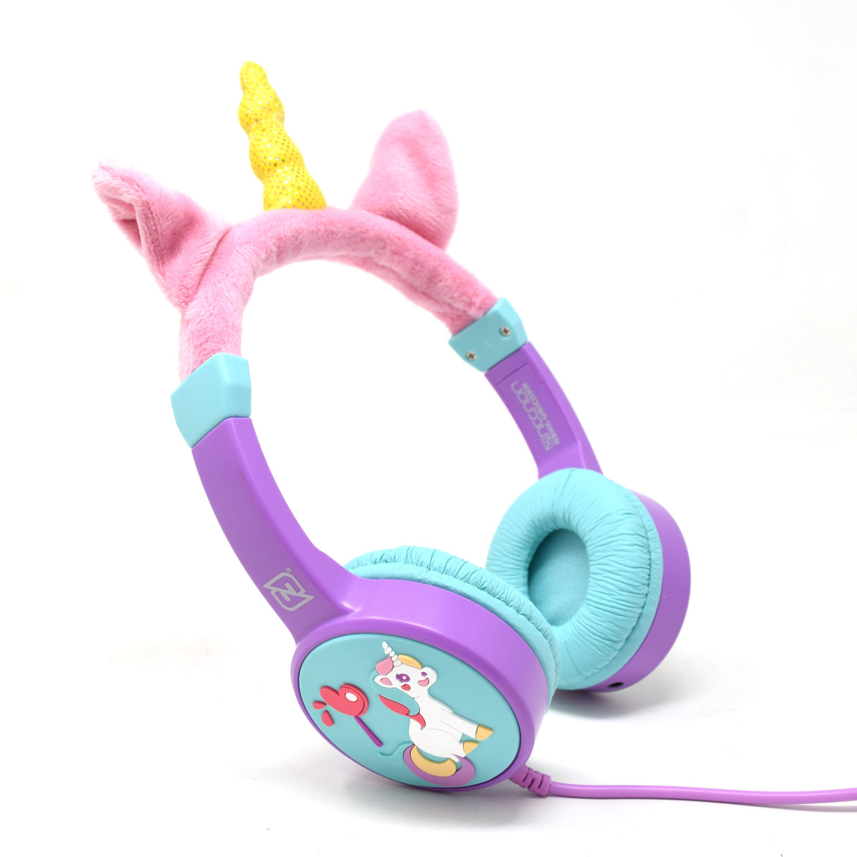 NECNON Audífonos Infantiles Unicorn NBAKUN0495, Conexión 3.5mm, Diseño Ergonomico