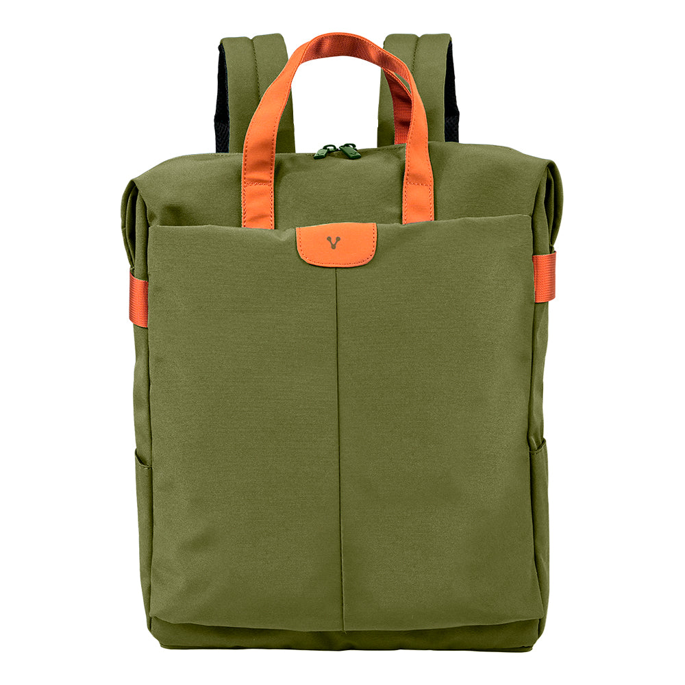 Mochila Vorago Vintage Doble Uso Laptop 15.6" Verde, Compartimento Acolchado, Resistente Agua, Bolsillos Organizadores