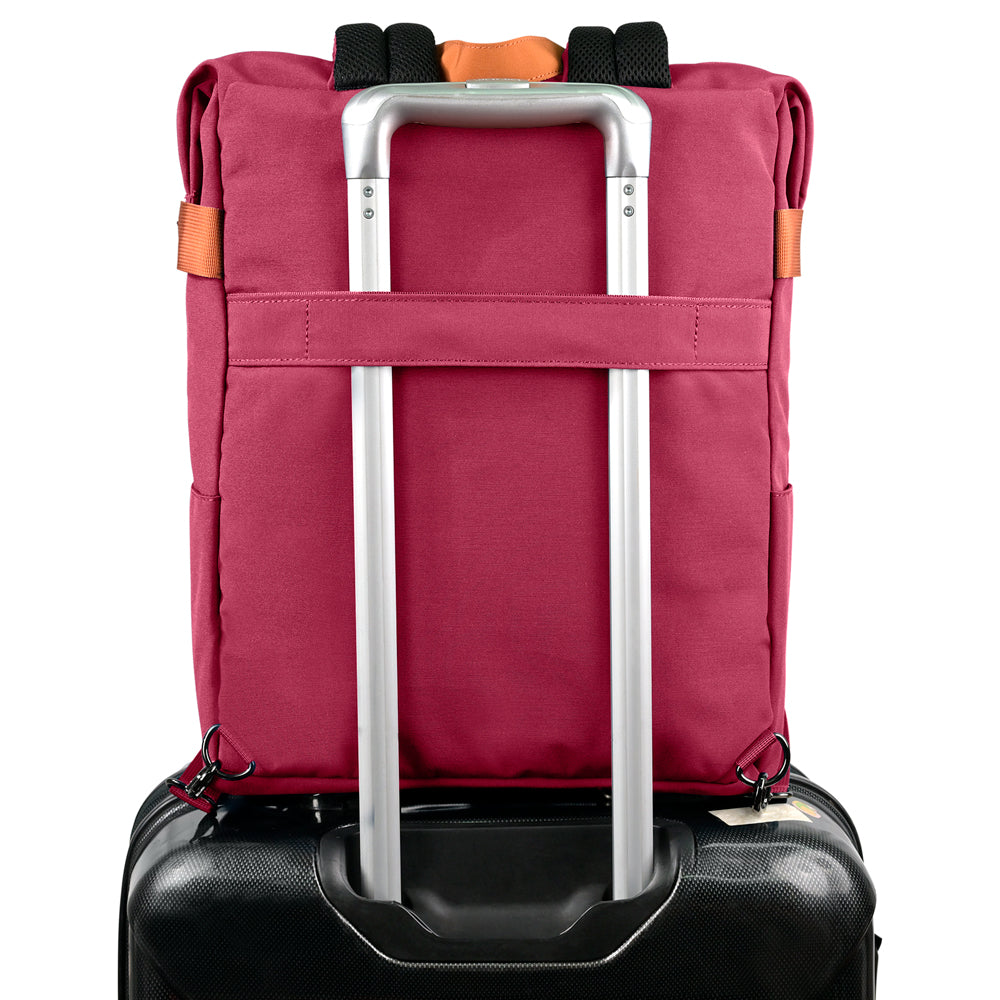 Mochila Vorago Vintage Doble Uso Laptop 15.6" Marrón, Compartimento Acolchado, Bolsillos Organizadores, Resistente Agua