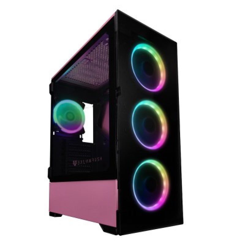 Gabinete Balamrush Thinos E-ATX RGB USB 3.0 Rosa, 4 Ventiladores, 360mm Radiador