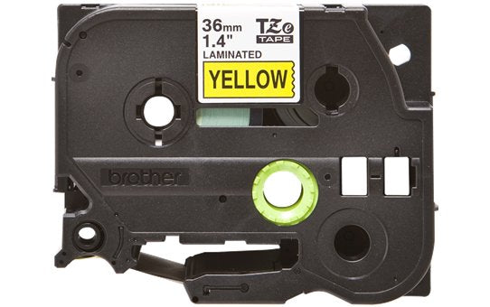 Cinta Brother Tz-661 Negro/Amarillo 36Mm Pt530 - Tze661 FullOffice.com
