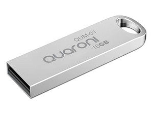 Unidad Flash USB 2.0 Quaroni QUM-01 de 16GB. Color Blanco.