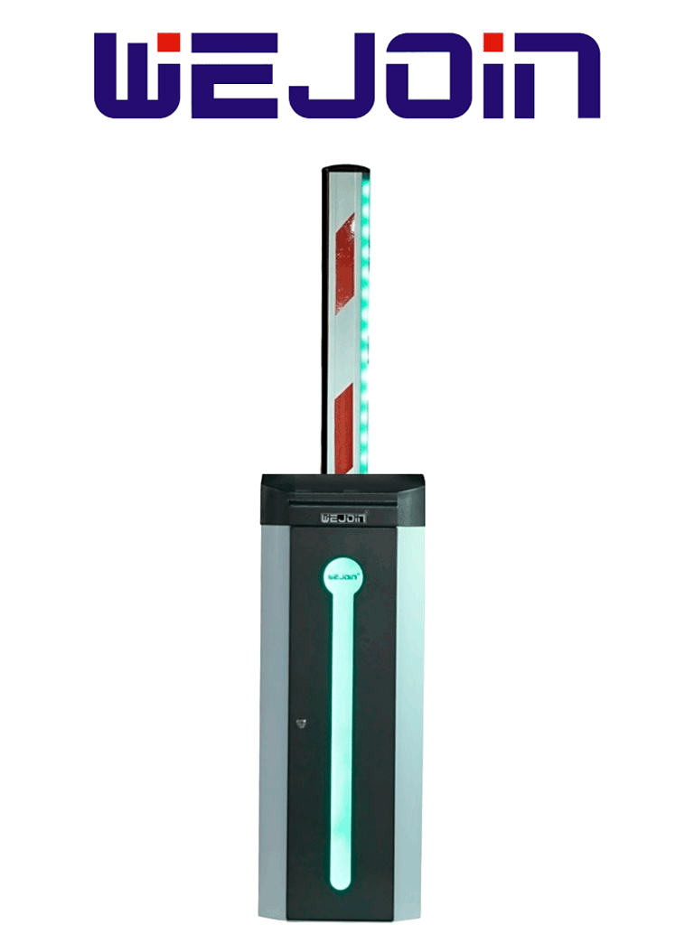 WJCB120VF-IR33LED Barrera vehicular wejoin wjcb120vfir33led 3m / motor 24vdc / velocidad 3s / dirección ajustable