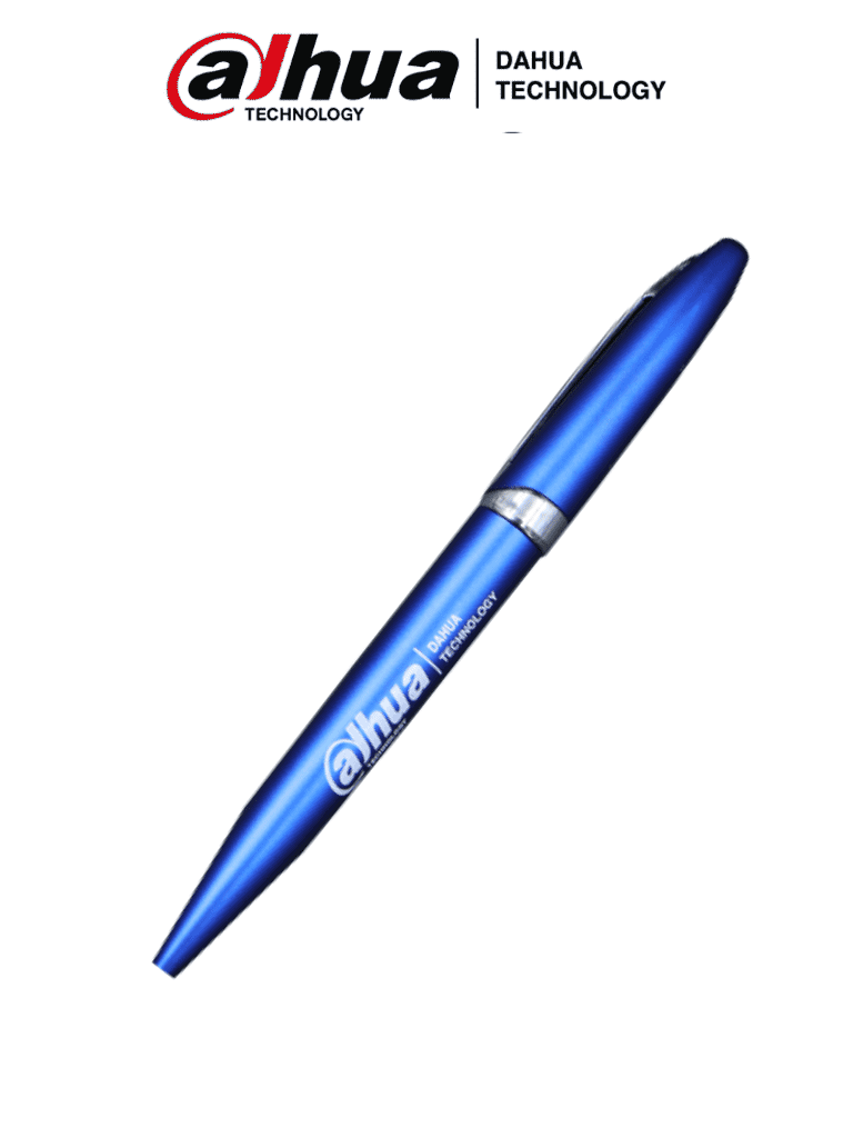 Bolígrafo Tinta Negra Dahua con Logo - Punta Fina 0.7mm - Promocional