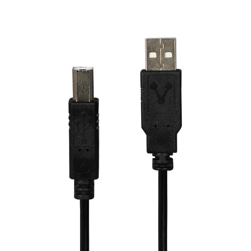 Cable Vorago para Impresora USB/AB 2.0 1.8 m Negro, Alta Velocidad de Transferencia