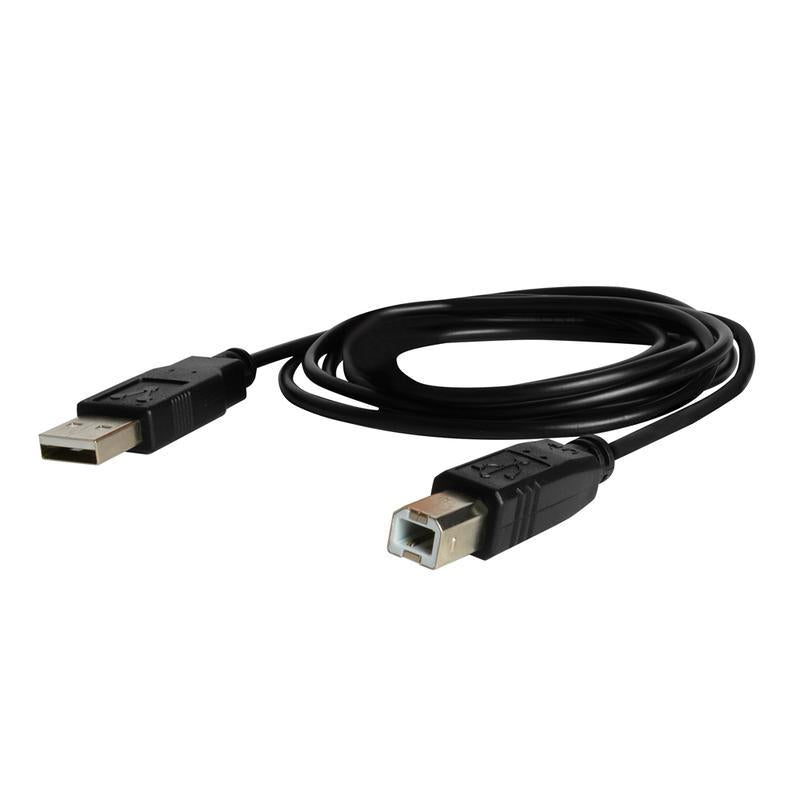 Cable Vorago para Impresora USB/AB 2.0 1.8 m Negro, Alta Velocidad de Transferencia
