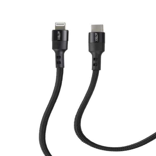 ACTECK Cable USB a Lightning AC-934862, 1.2m, Compatible con iPhone, Carga Rápida