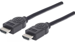 Manhattan Cable HDMI 4K@30 Hz, 1,8 m, compatible con 1080p y la mayoría de usos 4K (compruebe las es