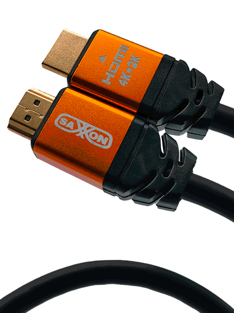 Cable HDMI SAXXON SX-05HD-C 0.5m 4K ARC 3D Blindado Oro Alta Resistencia