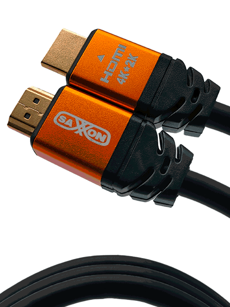 Cable HDMI SAXXON SX030HDC 3m - Alta Velocidad 4K ARC Video 3D Blindado Oro