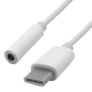 BRobotix 170229 cable de teléfono móvil Blanco 0,1 m USB C 3,5mm