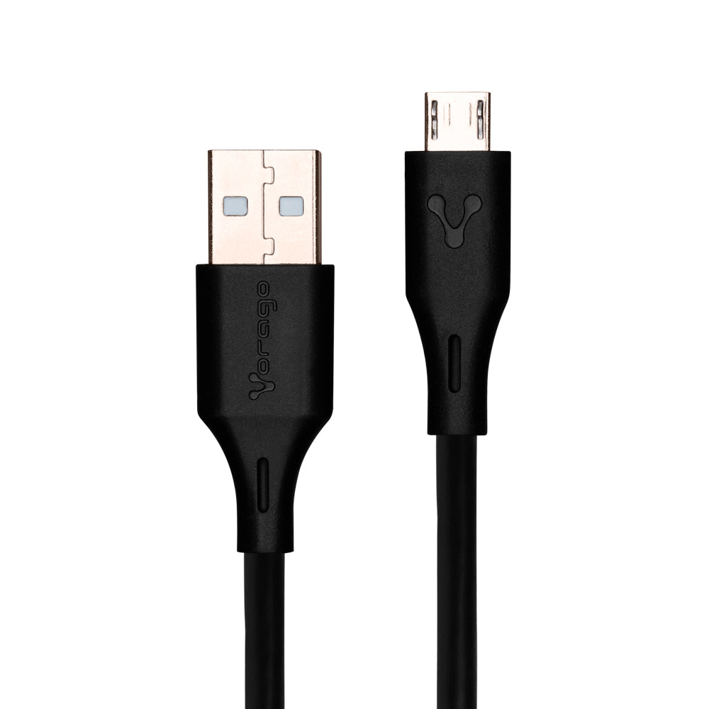 Cable USB VORAGO CAB M01B, Micro-USB B a USB A 1m Negro