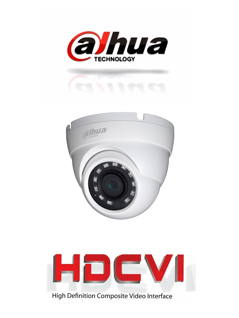 Cámara Domo Dahua Technology DH-HAC-HDW1200MN-0280B-S4, 2.8mm, 1080p, 20m IR, IP67