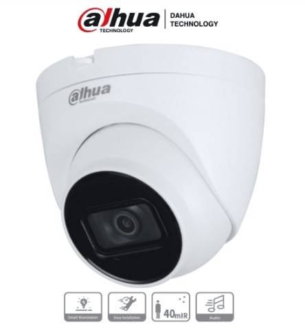 Cámara Domo Dahua HAC-HDW1200TQP-A – 1080p Full HD, 2 MP, Montaje Flexible con IR Integrado, Para Videovigilancia