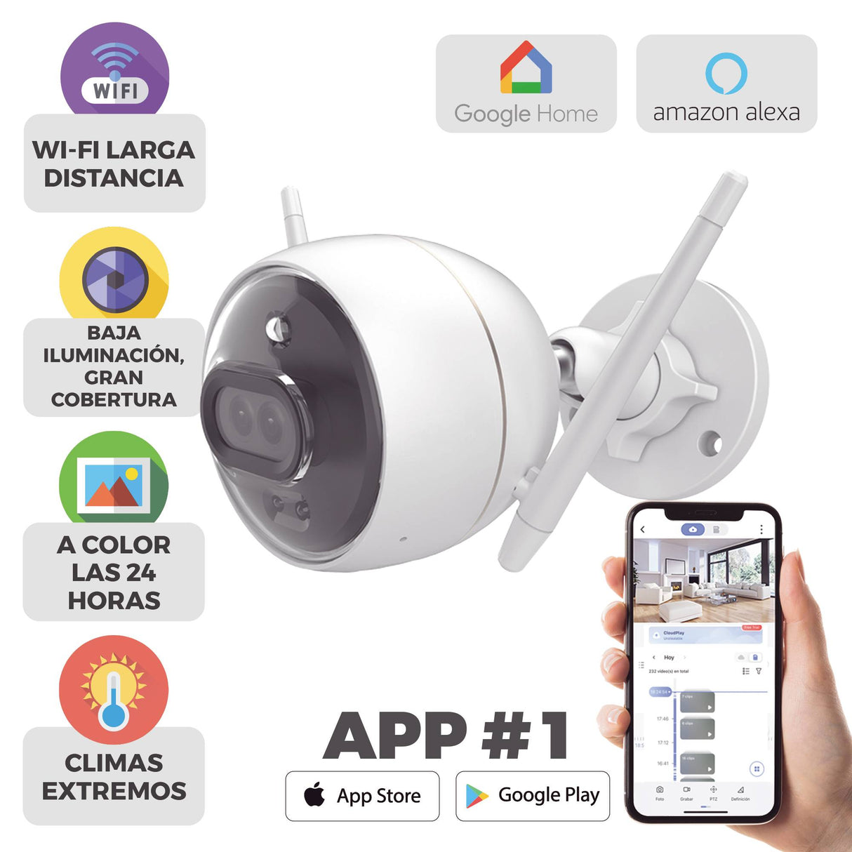 Cámara IP EZVIZ C3X Seguridad 2MP