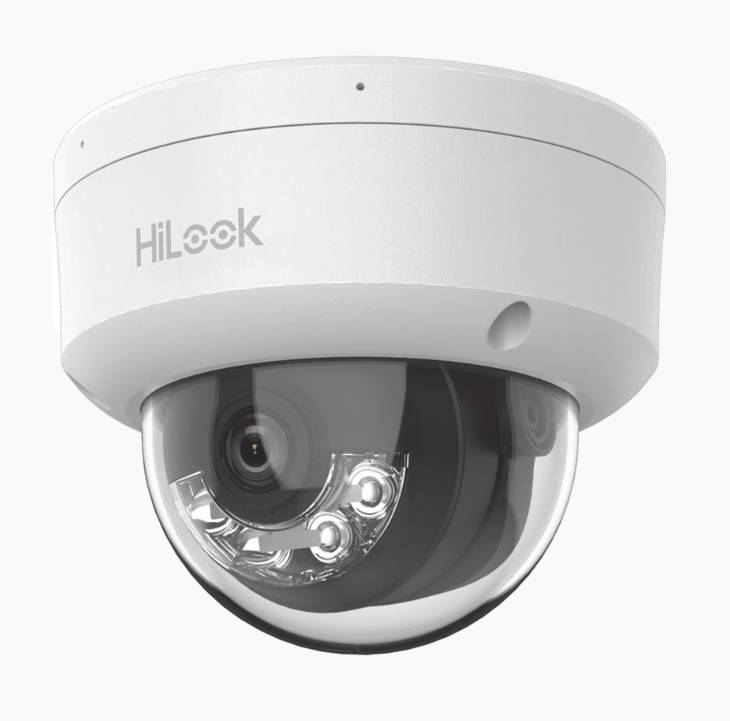 HILOOK Cámara Domo IPC-D120HA-U, 2MP, Visión Nocturna, PoE