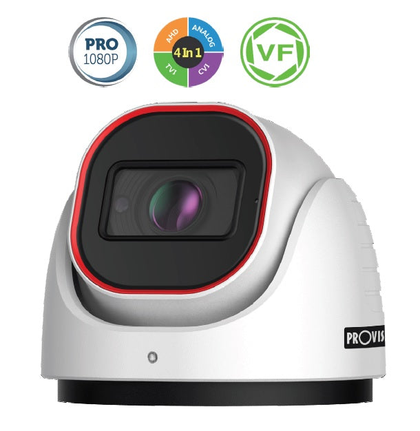 Cámara Domo 2MP Provision-ISR DI-320A-VF Full HD Interior/Exterior