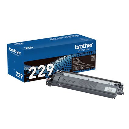 Brother Toner TN229BK, 2,500 Páginas, Compatible con Impresoras, Negro