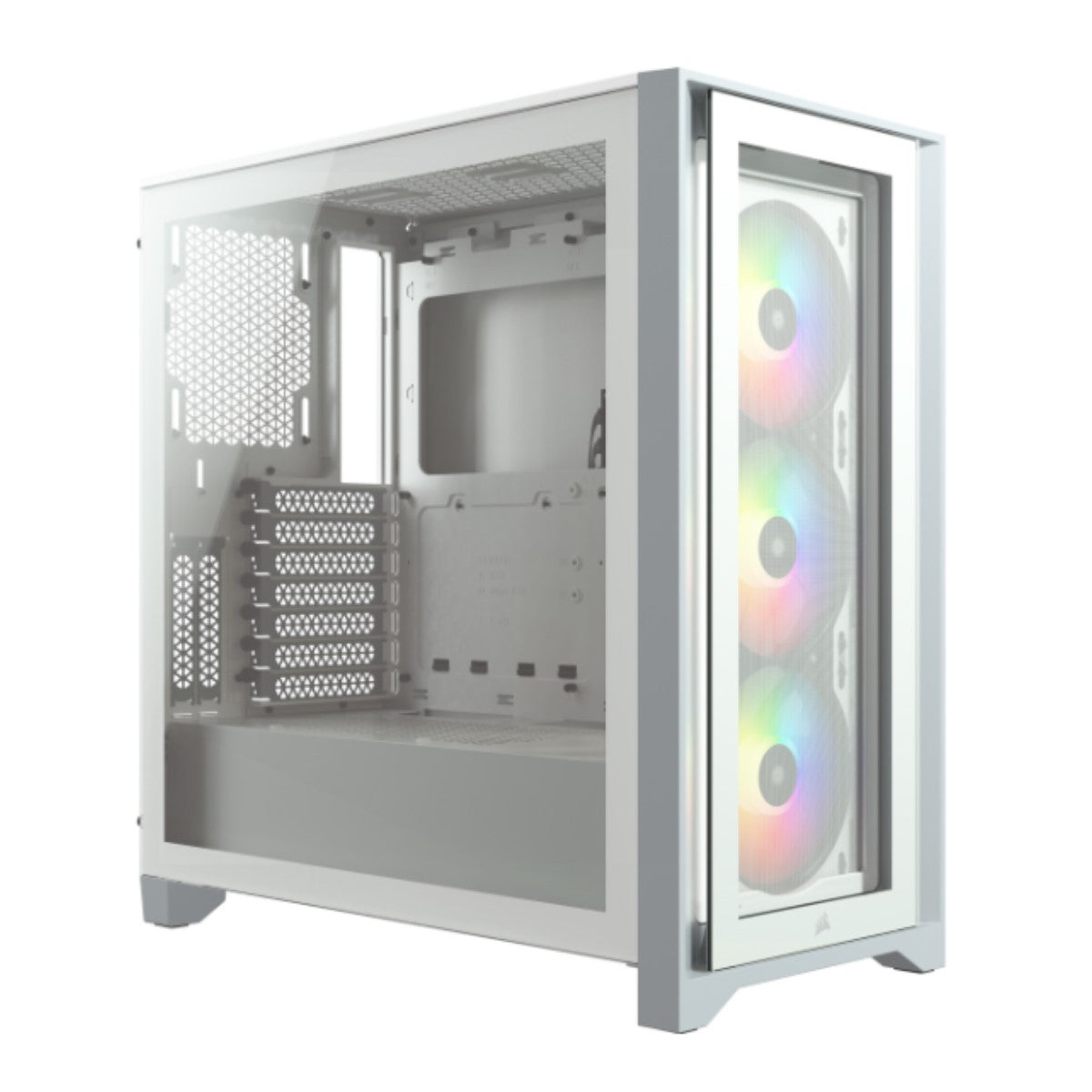 Gabinete Corsair iCUE 4000X RGB Blanco, ATX, Panel de Vidrio Templado, CC-9011205-WW