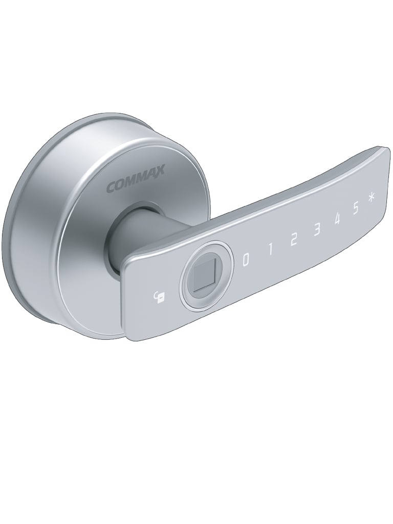 Cerradura Biométrica COMMAX CDL800WL - 100 Huellas, Teclado Touch 4 Passwords, Instalación Fácil