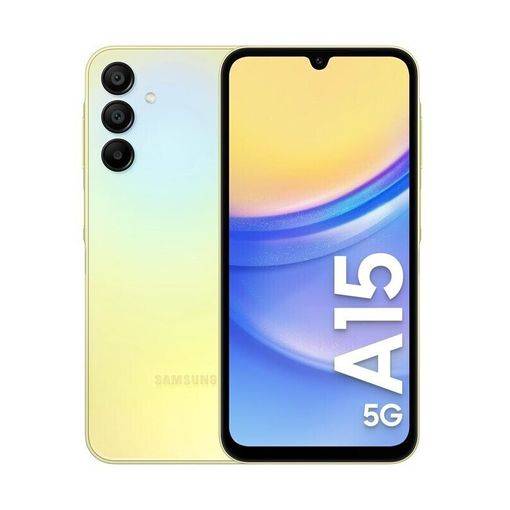 SAMSUNG Celular A15 128GB Amarillo, Pantalla 6.5", Cámara 48MP, 4G LTE