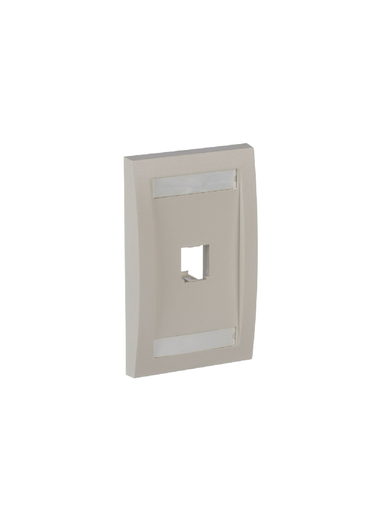 Placa de Pared PANDUIT CFPE1IWY Vertical 1 Puerto Mini-com Blanco Hueso con Espacio para Etiquetas