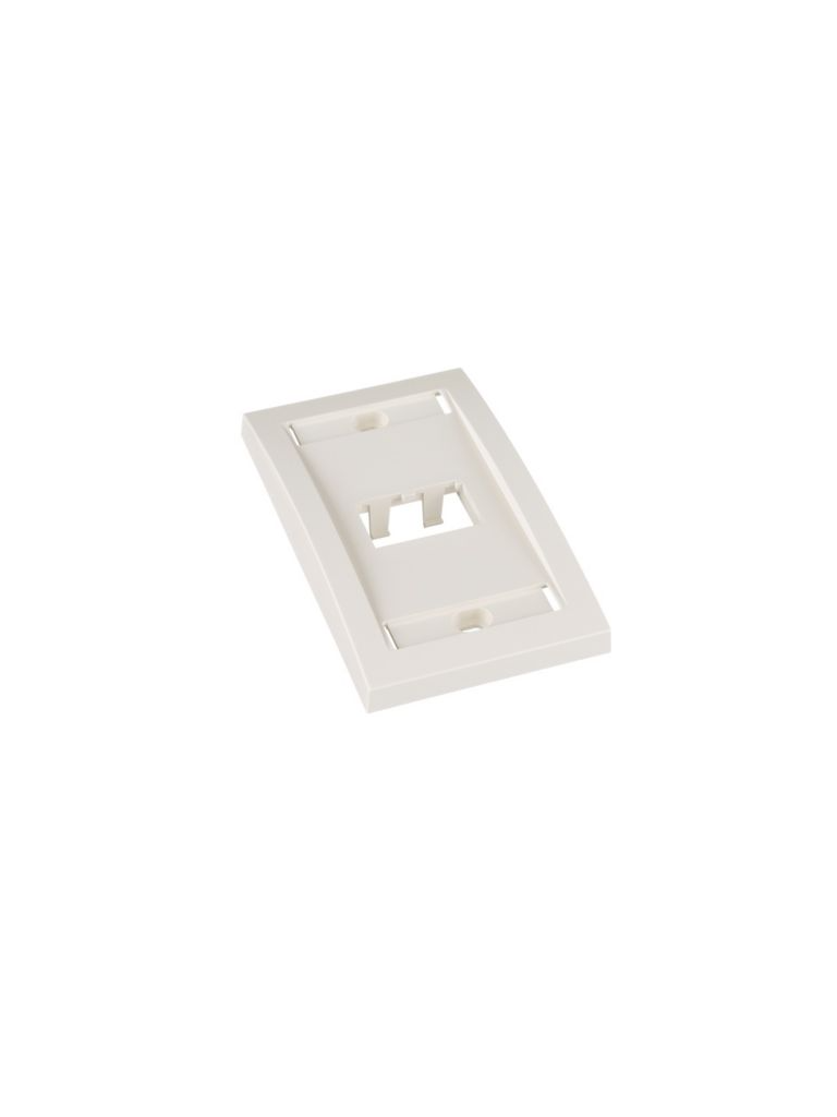 Placa de Pared Vertical PANDUIT CFPE2IWY / 2 Puerto Mini-com / Blanco Hueso / Etiquetas