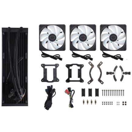 Enfriamiento Líquido Cooler Master MLW-D36M-A18PZ-R1, 360mm, RGB, Tubos Flexibles, Silencioso