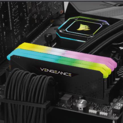 Memoria RAM Corsair Vengeance 16GB DDR4 3200MHz RGB XMP CL16, DIMM Negro