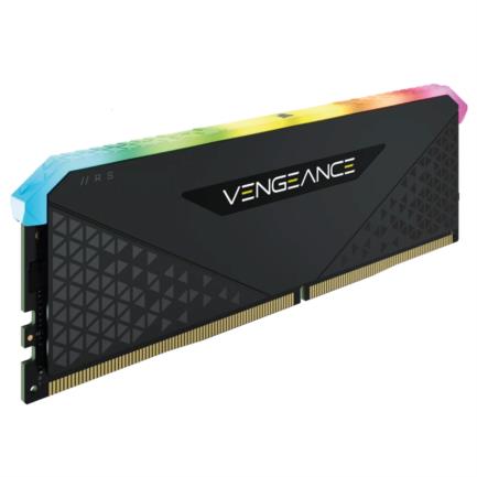 Memoria RAM Corsair Vengeance 16GB DDR4 3200MHz RGB XMP CL16, DIMM Negro