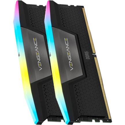 Memoria RAM Corsair Vengeance RGB 32GB (2x16GB) DDR5 5200MHz DIMM XMP Negro CL40
