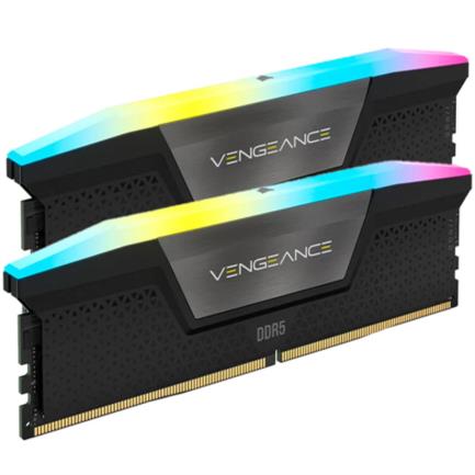 Memoria RAM Corsair Vengeance RGB 32GB (2x16GB) DDR5 5200MHz DIMM XMP Negro CL40