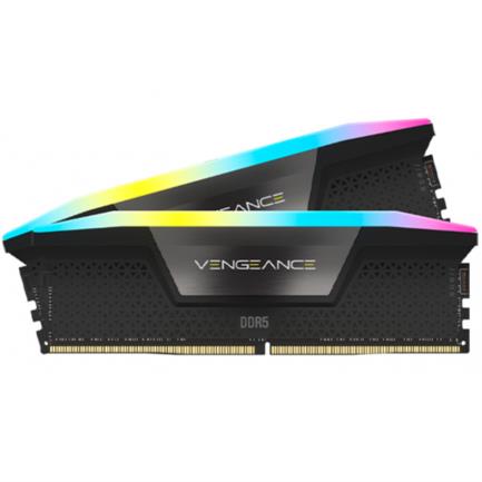 Memoria RAM Corsair Vengeance RGB 32GB (2x16GB) DDR5 5200MHz DIMM XMP Negro CL40