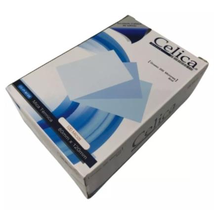 Mica Térmica Celica 80x120mm 10 Milésimas 250 Micrones Pack 100 Unidades