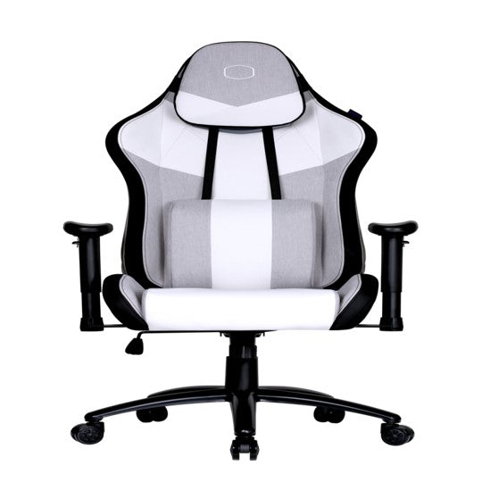 Silla Cooler Master Caliber R3C Gaming Class 4 Grisblanco, Ajustable, Respaldo Reclinable, Reposabrazos 4D