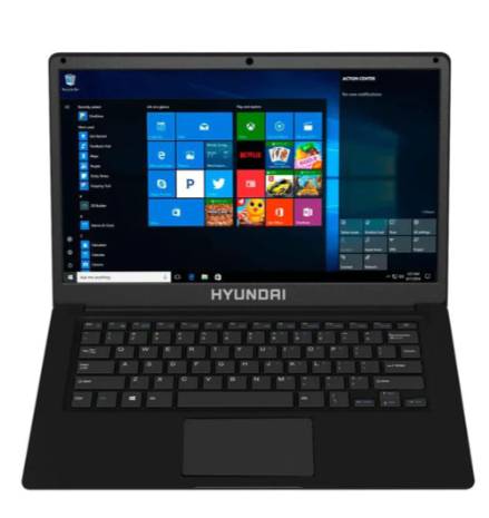 HYUNDAI Laptop HTLB14INC4Z1EBK1TB, 14" FHD, 8GB RAM, 256GB SSD