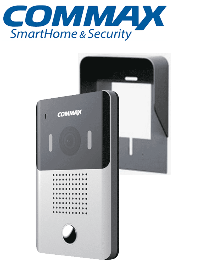 Frente de calle videoportero COMMAX DRC4YP, 2 monitores, relay apertura puerta, interior/exterior