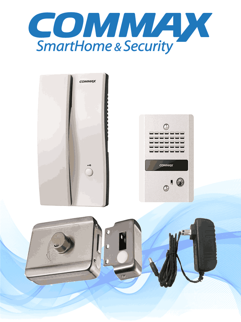 Audioportero 150 mts alcance / fuente 12vdc / contra chapa inteligente DP2SDR2GNPAQ