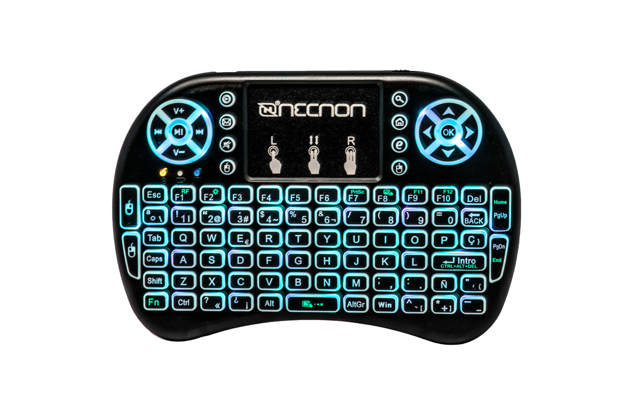NECNON Control Remoto NRC-01, Mousepad y Teclado, Conexión Inalámbrica