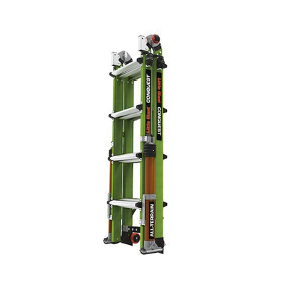 CONQUEST2.0 - Little Giant Ladder Systems Escalera Multi-Posiciones / 6.7 m (22') / Suelos Inclinados
