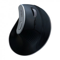 Mouse Ergonómico Vertical Acteck Óptico Virtuos Fitt Pro MI770, Inalámbrico, Bluetooth/USB-C, 1600DPI, Negro
