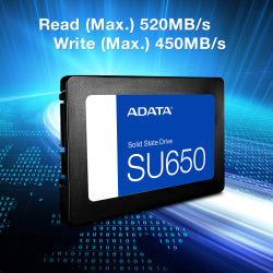 SSD 2.5 512GB ADATA SATAIII SU650 6Gb/s ASU650SS-512GT-R