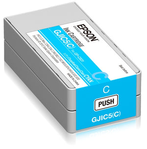 Epson GJIC5(C): Ink cartridge for ColorWorks C831 (Cyan) (MOQ=10) Cartucho de Tinta Impresión por inyección de tinta - ColorWorks C831 1 pieza(s) Original