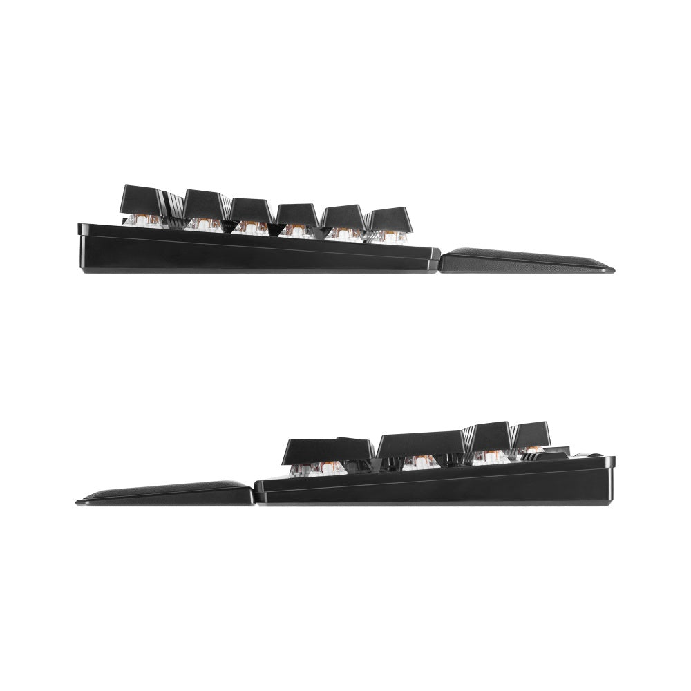 Teclado Gamer EVGA Z15 RGB Multi Mecanico Switch Kailh Speed Bronze Alambrico reposa muñecas magnetico Negro (Español)