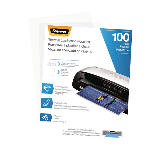 Cubierta Fellowes para Laminadora T/Carta 3 Micras C/100 piezas